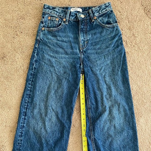 Wide Leg Dark Blue Jeans - Picture 2 of 8
